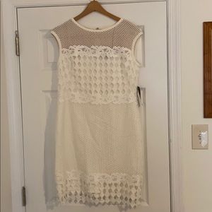 White Lace Calvin Klein Dress NEVER WORN